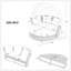 Ensemble de mobilier de patio double d'extérieur avec lit escamotable et 4 coussins-1357315117