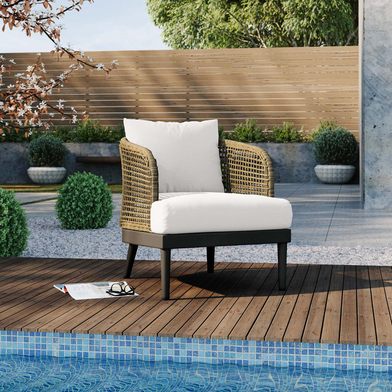 Fauteuil d'extérieur Modway Meadow, Blanc