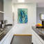 «Blue» par Jeanette Vertentes, art mural en verre acrylique-1530681113