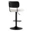 Tabourets de bar pivotants à hauteur ajustable 360 ° avec dossier rembourré-738459954