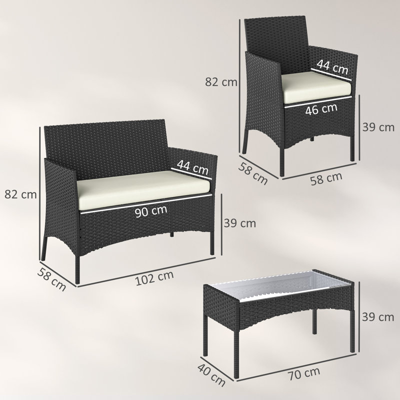 Rattan Sofa Set