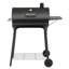 Barbecue au charbon noir de 117 cm