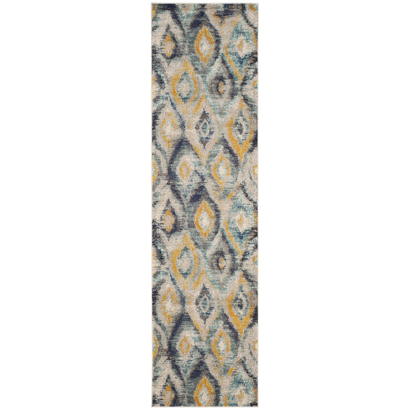 Nistler Ikat Area Rug, Runner 66 x 244 cm