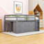 Lit mezzanine bas avec bureau rétractable et tiroirs, tablettes-2122444737-2122444743