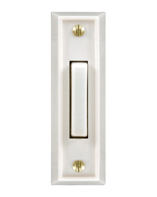 White Push Button Doorbell