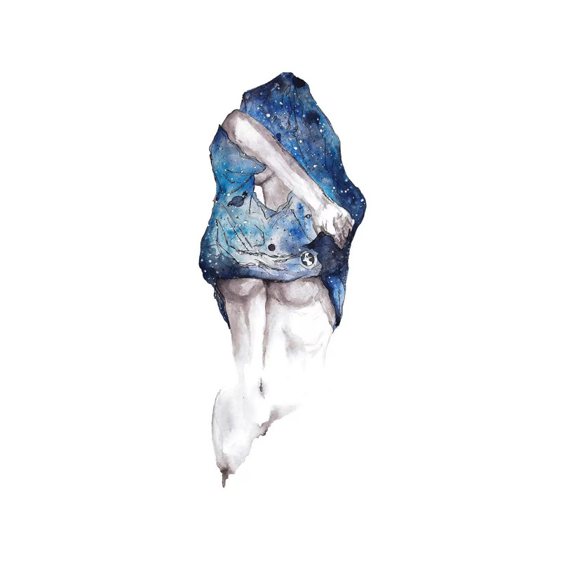 Universe 1 Piece Wrapped Canvas Wall Art, 30.48cm H x 20.32cm W x 1.9cm D