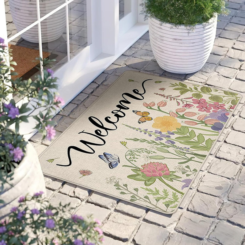 Tapis d'intérieur / extérieur antidérapant Wildflowers