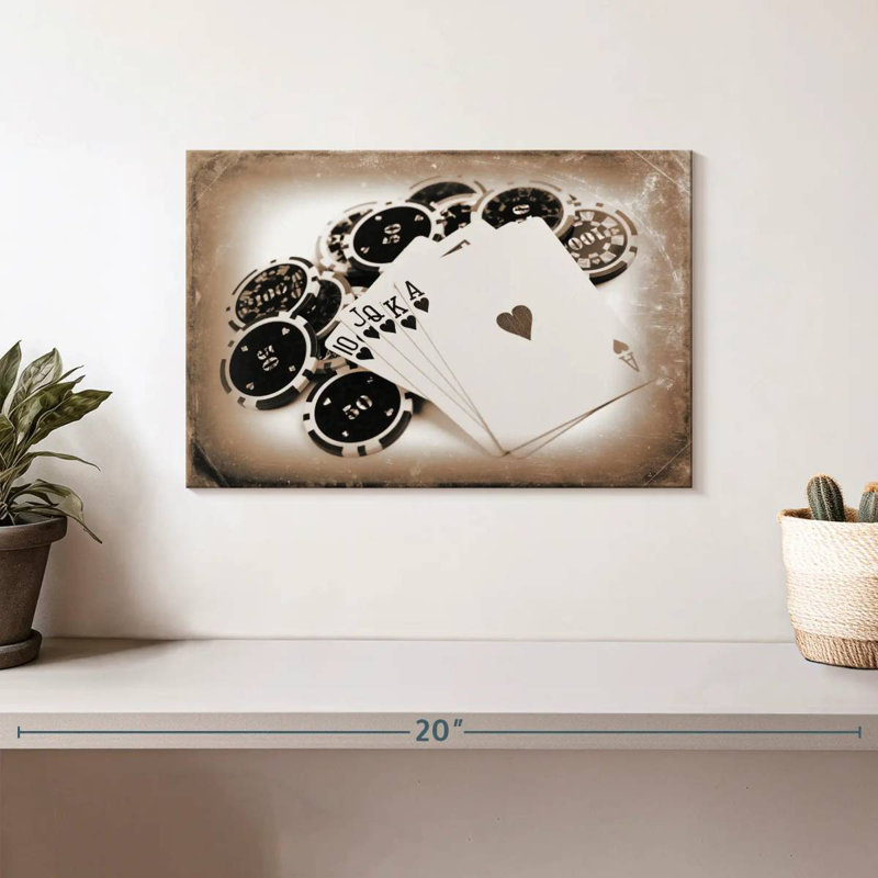 Senne Vintage Poker, H 8 po x l 12 po