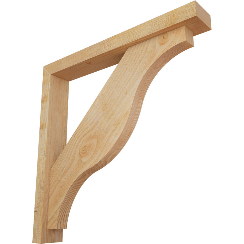 Support Funston Block avec support décalé, 28 po x 28 po, Sapin Douglas de l 4 po (scié brut)