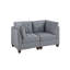 ENSEMBLE MODULAIRE - 2 pièces en gris