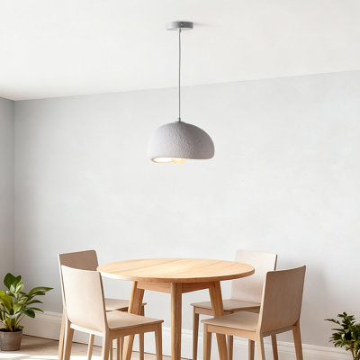 Modern White Wabi Sabi Japanese Style Bird Nest Shape Pendant Light For Dining Room (30cm/11.8in)