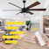 72" Large 6-Blade Modern Ceiling Fan With LED Lights And Remote 6-Speed, 3-Colour, Reversible DC Motor