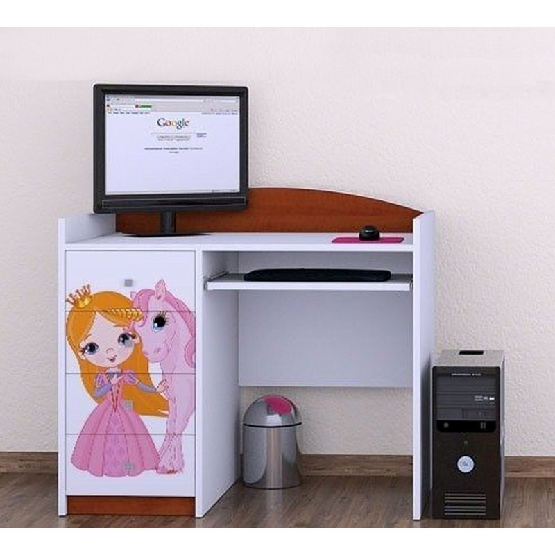 Kerin 100cm Computer Desk, Brown