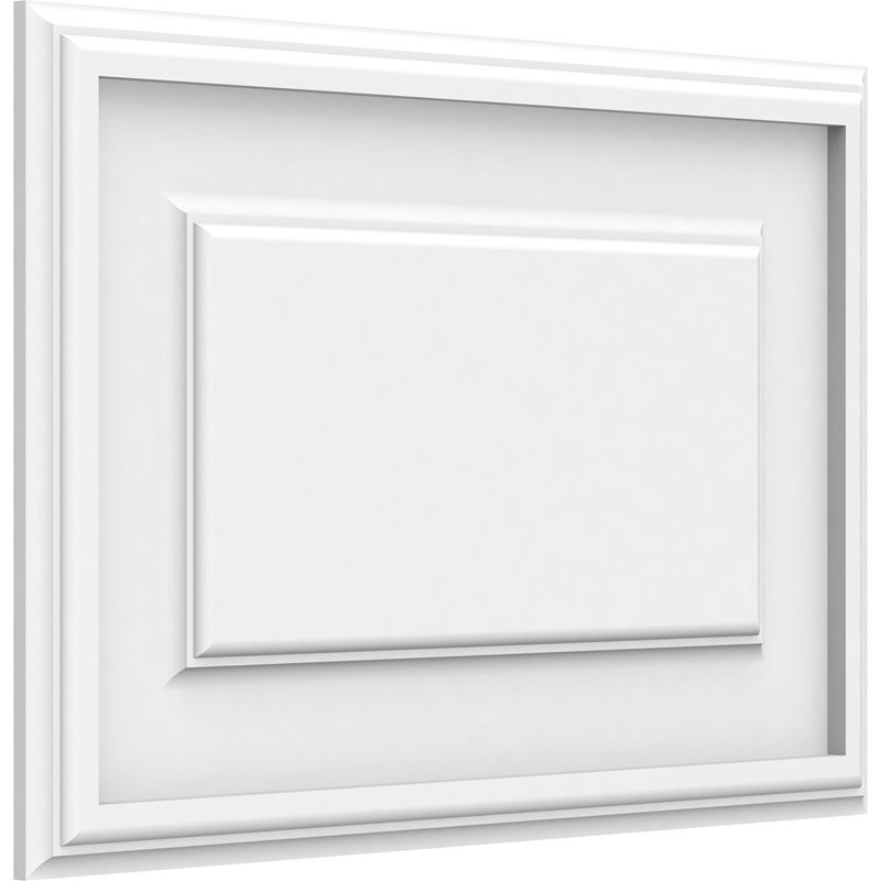 Panneau mural surélevé en PVC blanc Legacy, H 12 po x l 18 po x P 0,63 po