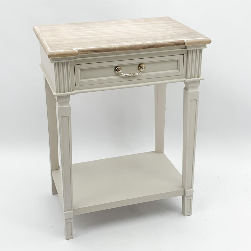 Gunnell Side Table with Drawer Storage – Modern End Table for Living Room or Bedroom, Stylish Accent Table