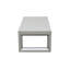 Table d'extérieur en aluminium brun clair - Rouille, égratignure et intempéries, motif géométrique