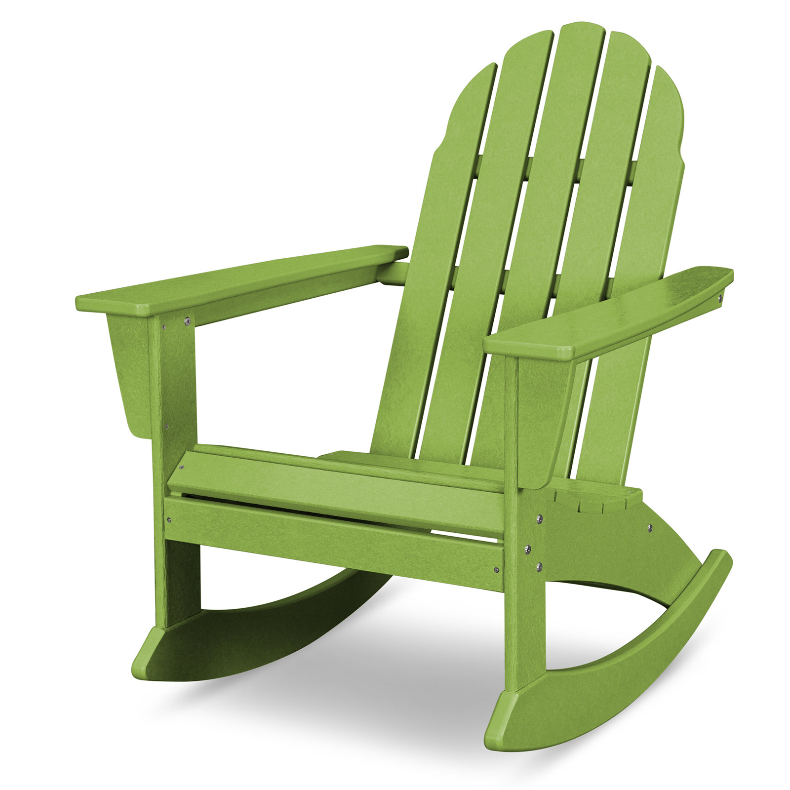 POLYWOOD® Vineyard Rocking Adirondack Chair, Lime