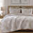 3-Piece Full/Queen Quilt Mini Set,Tan/Gray