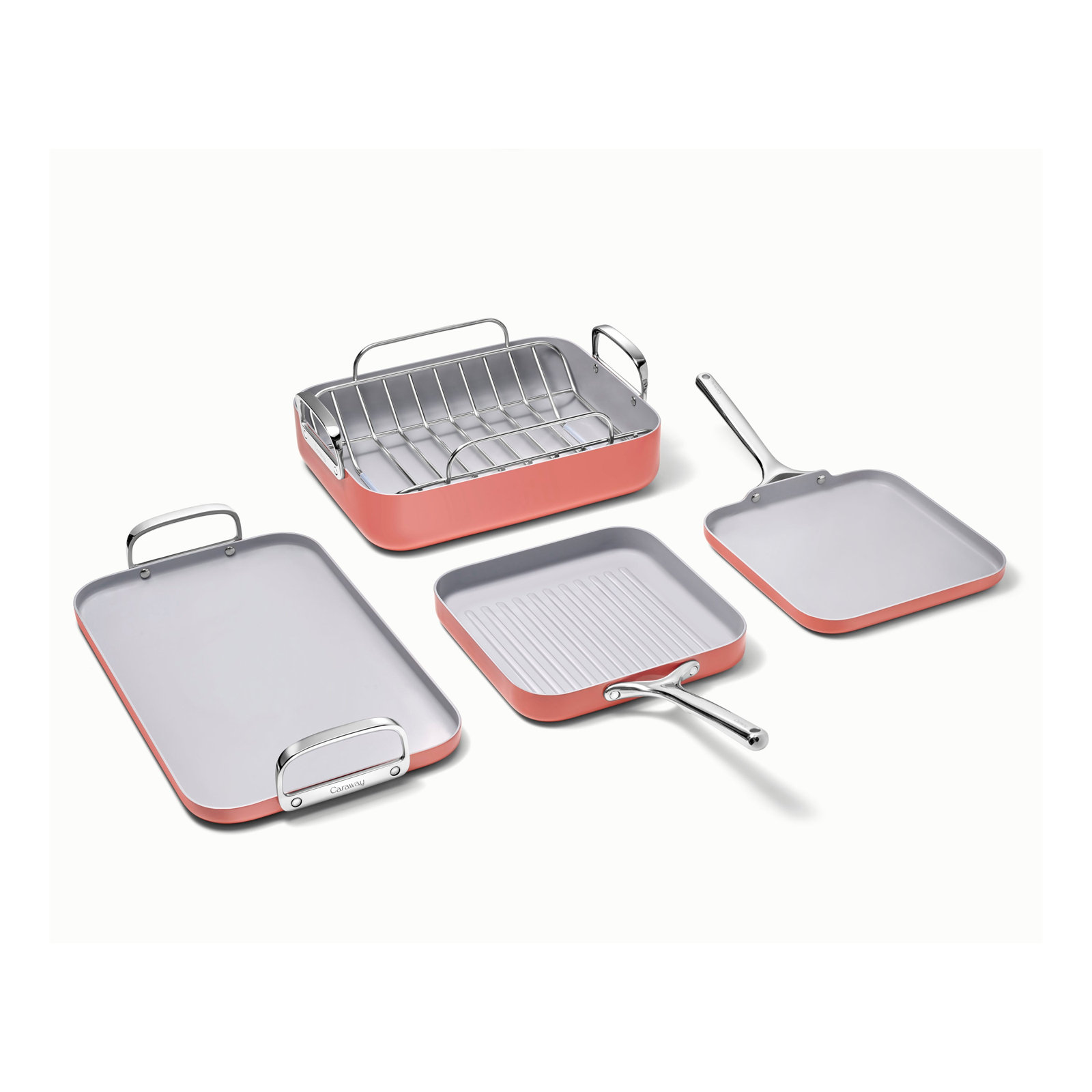 Caraway 5-Piece Square Cookware Set, Perracotta