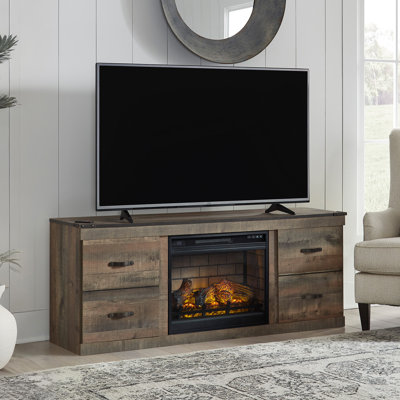 Meuble télé avec foyer électrique Enez