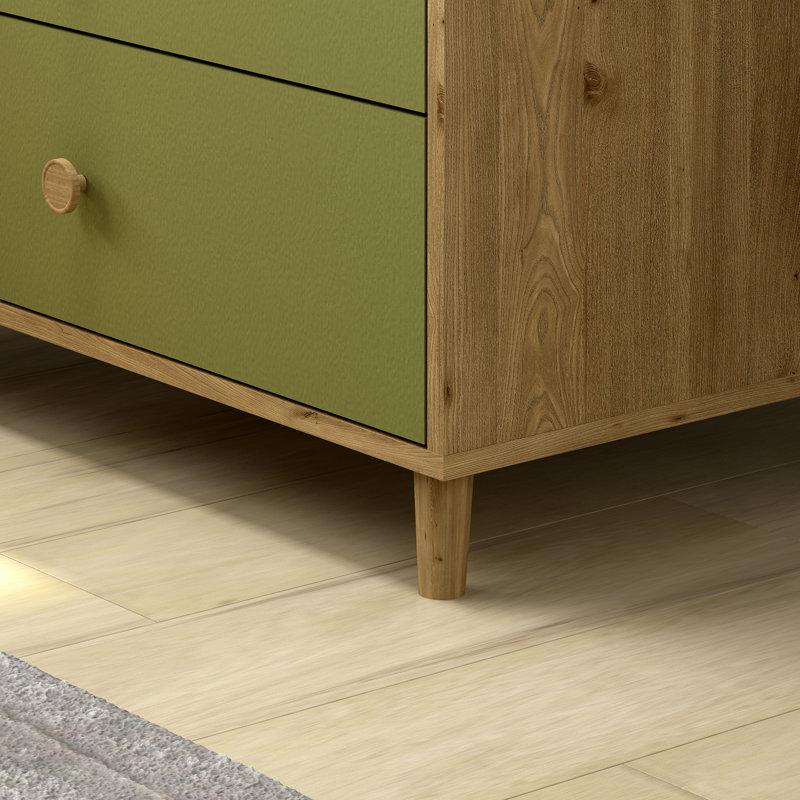 Changing Dresser  Kids 890 Grey, Natural/Green
