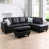 Black Faux Leather selected