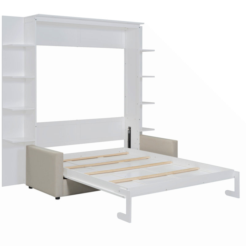 Murphy Bed Wall Bed With Sofa,, White