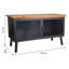 Coline Unfinished TV Stand for TVs up to 40" with Fireplace Included