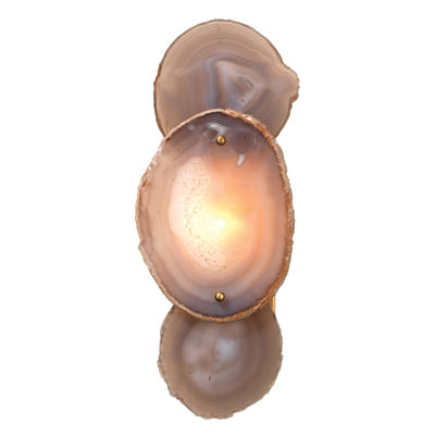Applique murale Trinity en agate lavande pâle