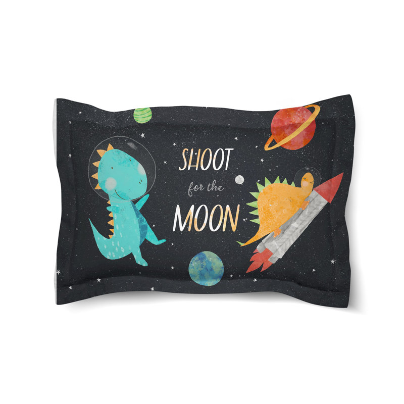Space-O-Saurus Microfiber / Microsuede Pillow Sham
