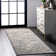 Tapis en tissu performance gris / bleu à motif carreauté traditionnel Joslyn