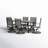 Langner Rectangular 6 - Person 70" Long Dining Set