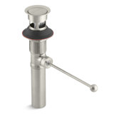 Premier Exposed 1.25" Pop-Up Bathroom Sink Drain With Overflow