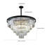 12 Light Crystal Chandelier, Modern Contemporary 5 Tier Hanging Chandelier for Dining Room Living Room Bedroom