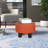 12.4" Round Upholstered Accent Ottoman Footstool-996085829