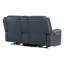 Canapé inclinable électrique 2 places en cuir véritable avec repose-tête et console-119399919