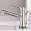 Robinet de lavabo de salle de bain extractible à un trou avec bonde escamotable en métal-107307754