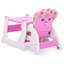 Réglable avec une construction stable et une chaise polyvalente à finition rose