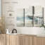 «Idyllic Coastal Jetty», 3 pièces sur toile-98563080