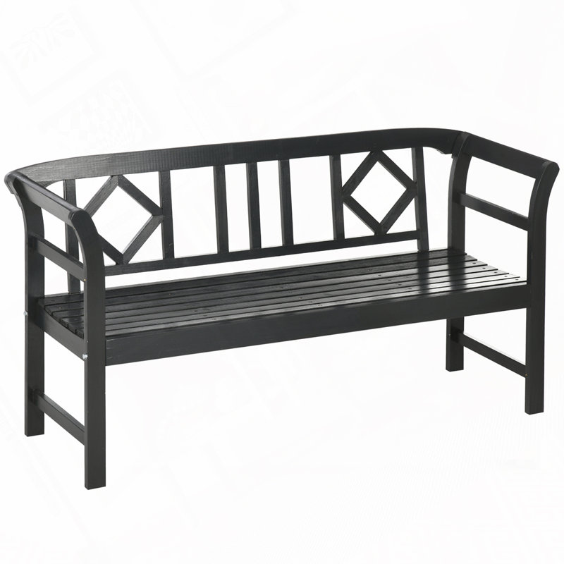 Banc de jardin 61,5 ", banc de véranda pour 3 personnes