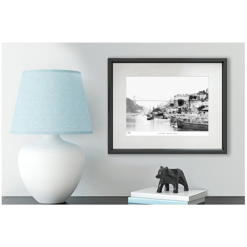 Clifton, Bridge 1900 - Single Picture Frame Print, 40cm H X 50cm W x 2cm D