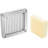 Replacement Chopper Blade, 1/4 inch, French Fry Blade Assembly with 6 Extra Knives, Stainless Steel Dicer Parts and Push Block for Cutting Potatoes Carrots Onions Cucumbers Mushrooms