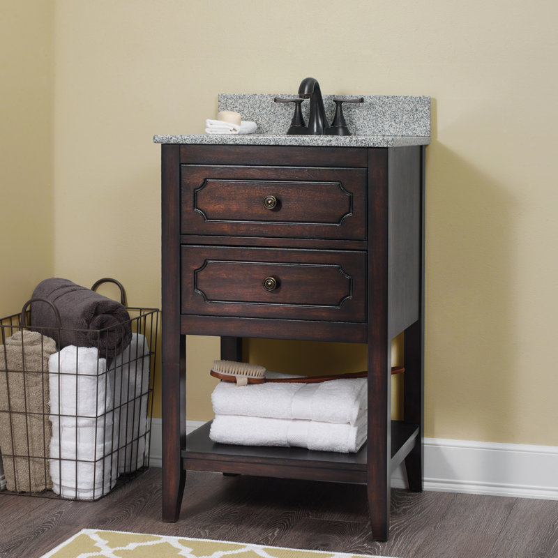 21'' Single Bathroom Vanity with Ceramic Top