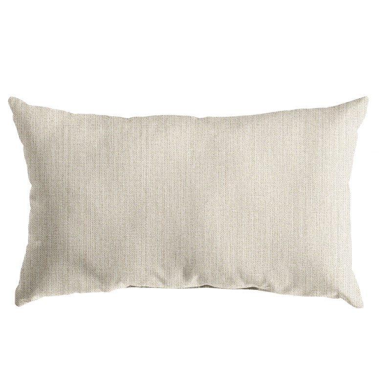 Coussin décoratif , 12 po x 24 po, Ivoire