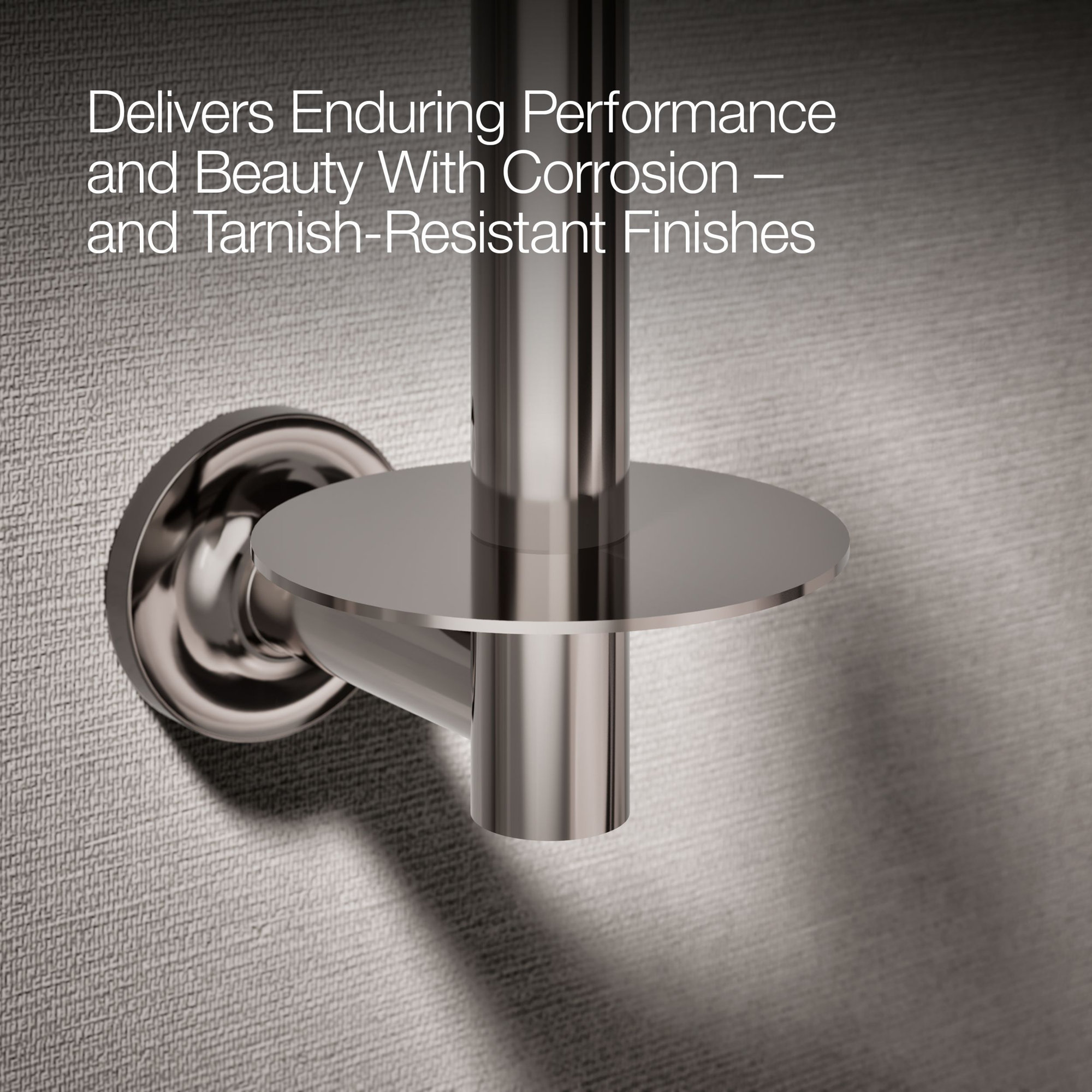 Purist Vertical Toilet Paper Holder, Wall-Mount Bathroom Toilet Paper Holder, Vibrant Titanium