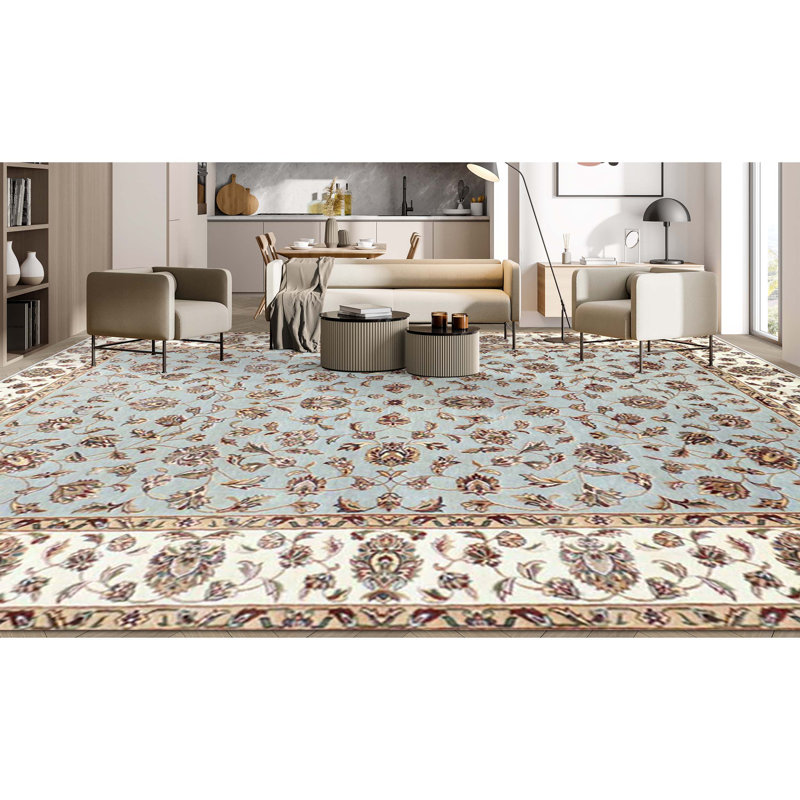 Wool Oriental Area Rug, Rectangle 6' x 9'
