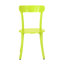 Mobilier de bistro vert lime, structure en fer thermolaqué, 2 chaises et 1 table incluses, conçu pour l'extérieur, tendance et