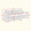 Canapé inclinable polyvalent avec éponge à haute résilience Assemblage facile pour les sièges-2058383987