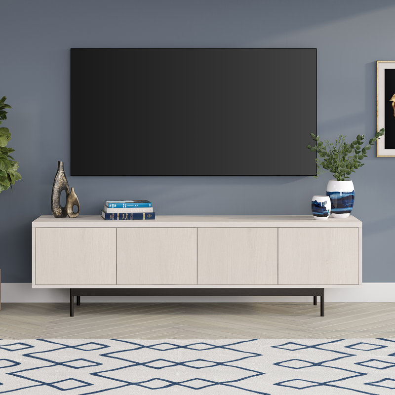 Abington TV Stand for TV up to 75", Alder White