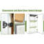 Armoire murale simple abordable en bois blanc avec une porte, deux tablettes, des charnières à fermeture en douceur et un assemblage rapide pour salle de bain (l 21 po x P 12 po x H 30 po)